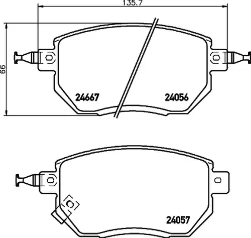 накладки HELLA PAGID 8DB 355 011-101