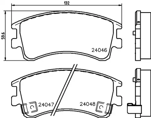 накладки HELLA PAGID 8DB 355 011-141