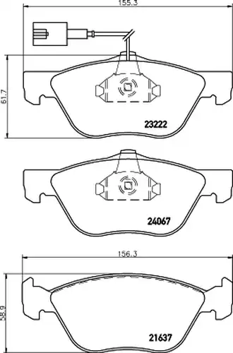 накладки HELLA PAGID 8DB 355 011-211