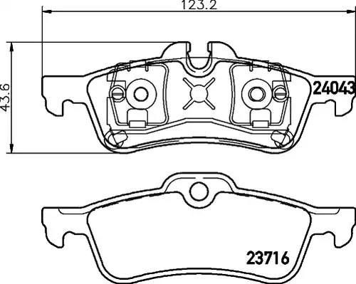 накладки HELLA PAGID 8DB 355 011-351