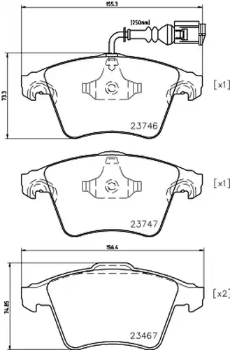 накладки HELLA PAGID 8DB 355 011-441