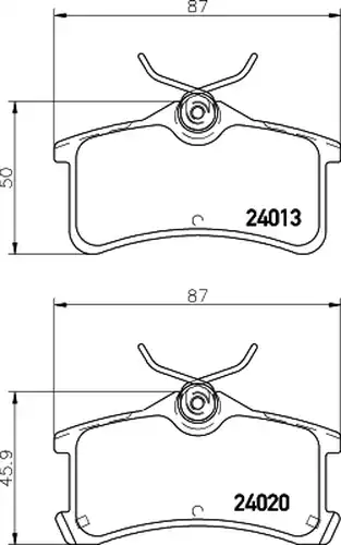 накладки HELLA PAGID 8DB 355 011-511