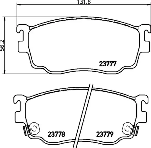 накладки HELLA PAGID 8DB 355 011-561