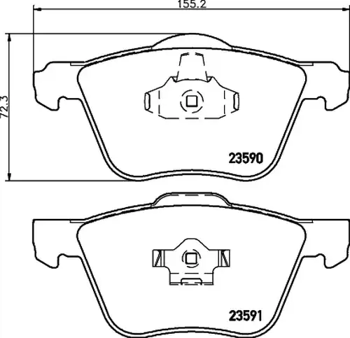 накладки HELLA PAGID 8DB 355 011-571