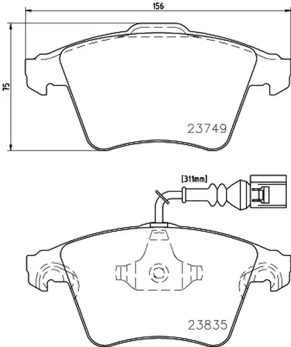 накладки HELLA PAGID 8DB 355 011-621