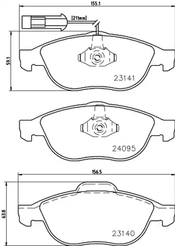 накладки HELLA PAGID 8DB 355 011-651