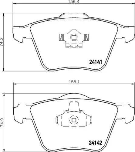 накладки HELLA PAGID 8DB 355 011-721