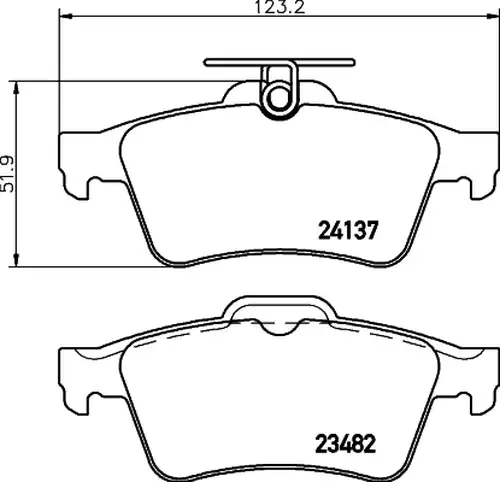 накладки HELLA PAGID 8DB 355 011-731