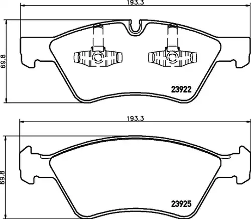 накладки HELLA PAGID 8DB 355 012-011