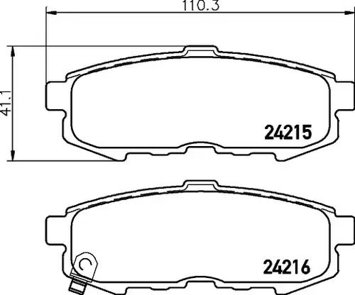 накладки HELLA PAGID 8DB 355 012-021