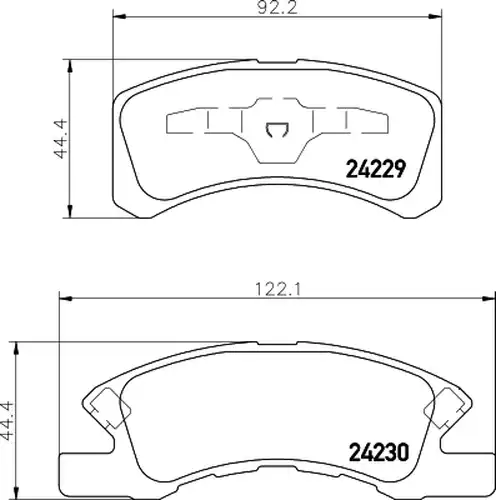 накладки HELLA PAGID 8DB 355 012-051