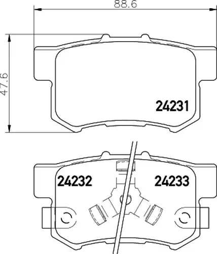 накладки HELLA PAGID 8DB 355 012-061