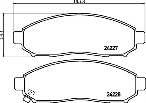 накладки HELLA PAGID 8DB 355 012-071