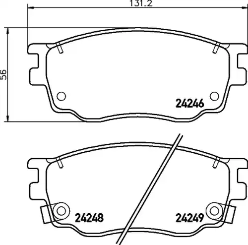 накладки HELLA PAGID 8DB 355 012-091