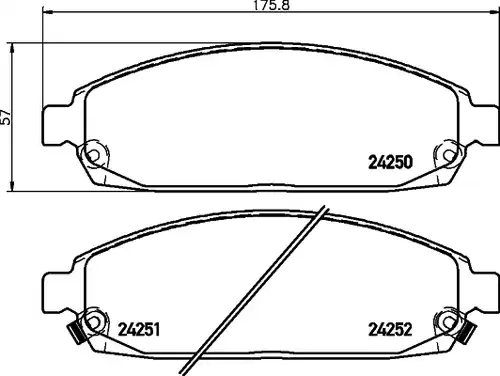 накладки HELLA PAGID 8DB 355 012-101