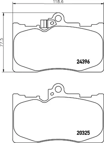 накладки HELLA PAGID 8DB 355 012-121