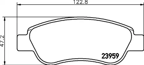 накладки HELLA PAGID 8DB 355 012-141