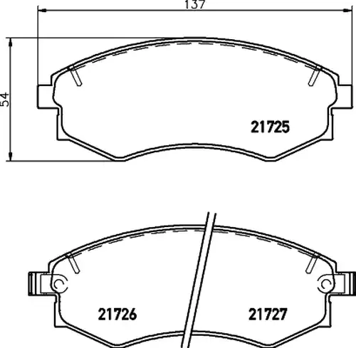 накладки HELLA PAGID 8DB 355 012-161