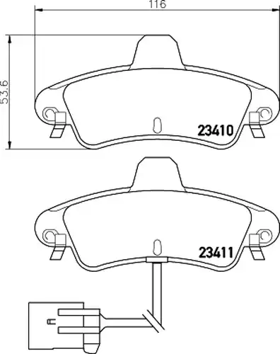 накладки HELLA PAGID 8DB 355 012-201