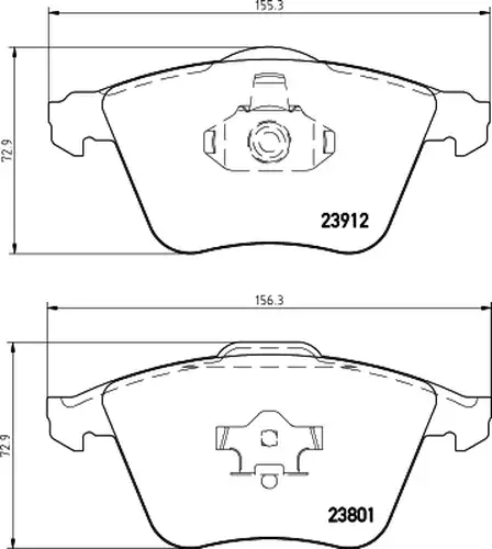 накладки HELLA PAGID 8DB 355 012-281