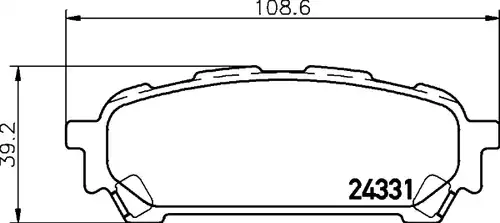 накладки HELLA PAGID 8DB 355 012-311