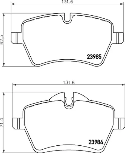 накладки HELLA PAGID 8DB 355 012-341