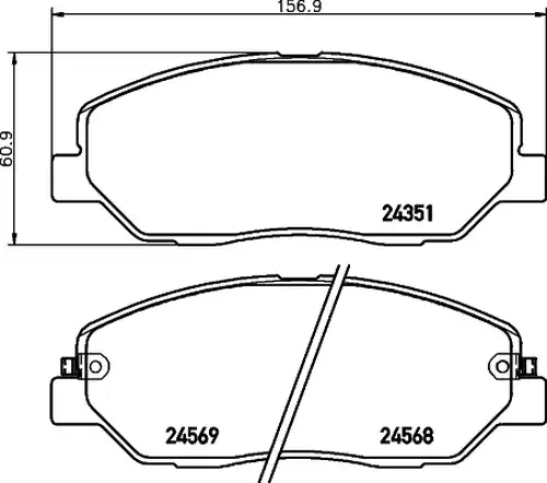 накладки HELLA PAGID 8DB 355 012-371