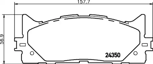 накладки HELLA PAGID 8DB 355 012-401