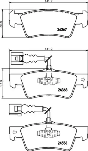 накладки HELLA PAGID 8DB 355 012-441