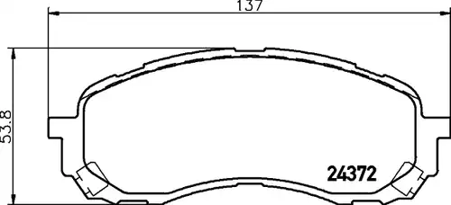 накладки HELLA PAGID 8DB 355 012-451