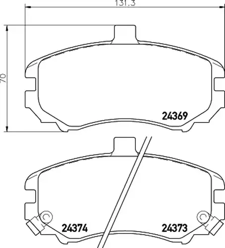 накладки HELLA PAGID 8DB 355 012-471