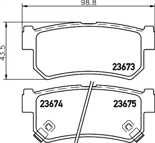 накладки HELLA PAGID 8DB 355 012-501