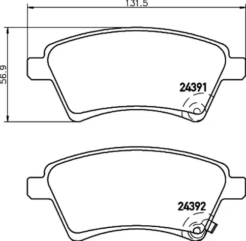 накладки HELLA PAGID 8DB 355 012-511