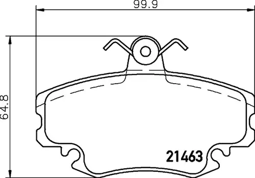 накладки HELLA PAGID 8DB 355 012-671