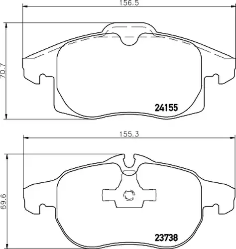 накладки HELLA PAGID 8DB 355 012-681