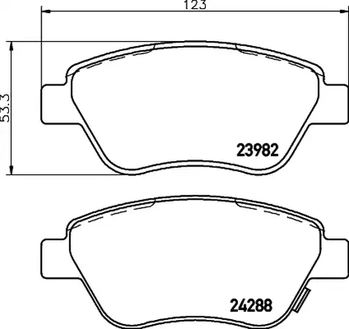 накладки HELLA PAGID 8DB 355 012-831