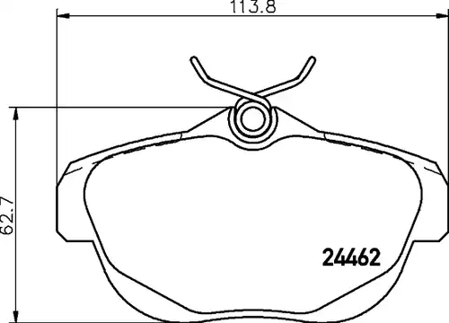 накладки HELLA PAGID 8DB 355 012-881