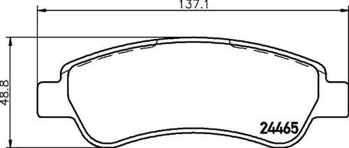 накладки HELLA PAGID 8DB 355 012-911