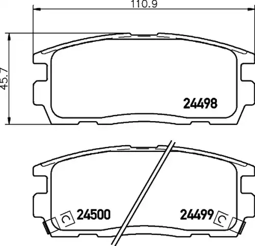 накладки HELLA PAGID 8DB 355 012-951