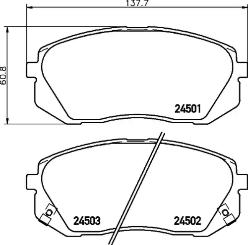 накладки HELLA PAGID 8DB 355 012-961