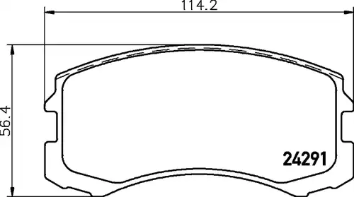 накладки HELLA PAGID 8DB 355 013-071