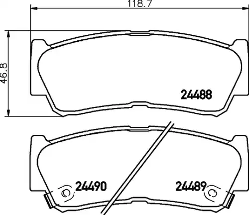 накладки HELLA PAGID 8DB 355 013-081