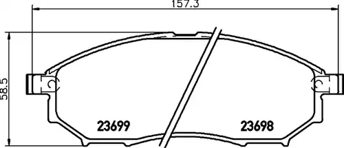 накладки HELLA PAGID 8DB 355 013-141