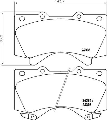 накладки HELLA PAGID 8DB 355 013-151