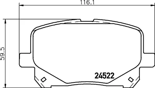 накладки HELLA PAGID 8DB 355 013-161