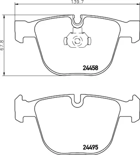 накладки HELLA PAGID 8DB 355 013-171