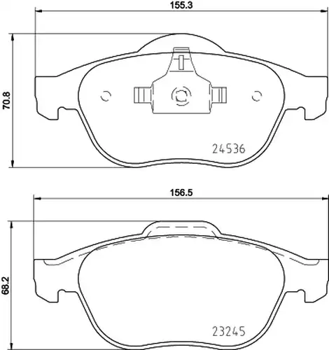 накладки HELLA PAGID 8DB 355 013-241