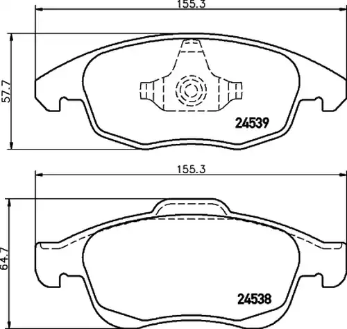 накладки HELLA PAGID 8DB 355 013-341