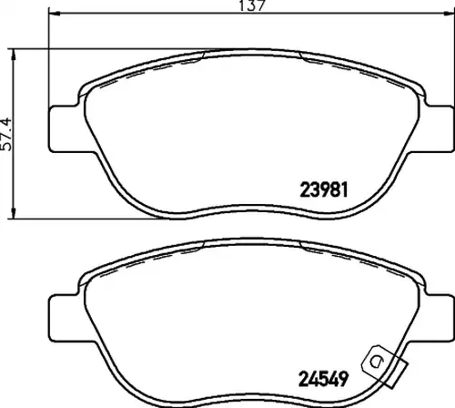 накладки HELLA PAGID 8DB 355 013-371