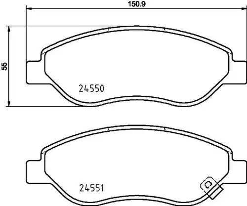 накладки HELLA PAGID 8DB 355 013-401